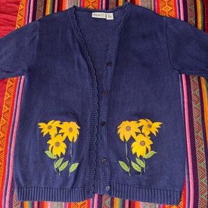 National Wildlife Federation vintage cardigan sweater